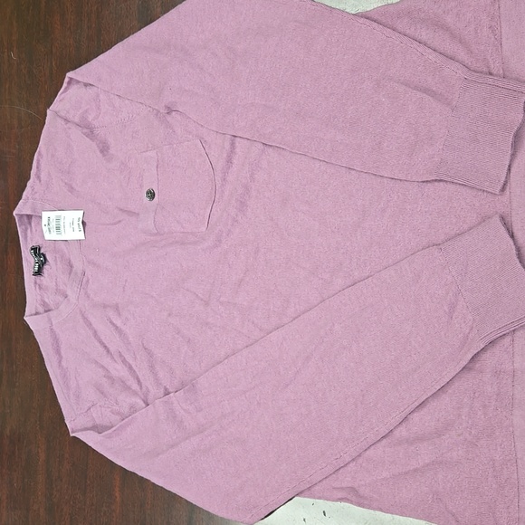 NWT Todd Synder Lilac Cashmere Long Sleeve Shirt S - Picture 1 of 6